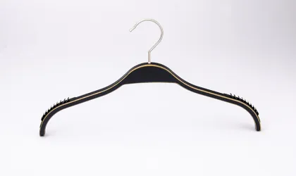 HRW-6611W luxury white wooden infant hanger children clothes hanger for kids
