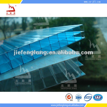 Spain Super Market 16mm Transparent Triple-Wall Polycarbonate Hollow Sheet