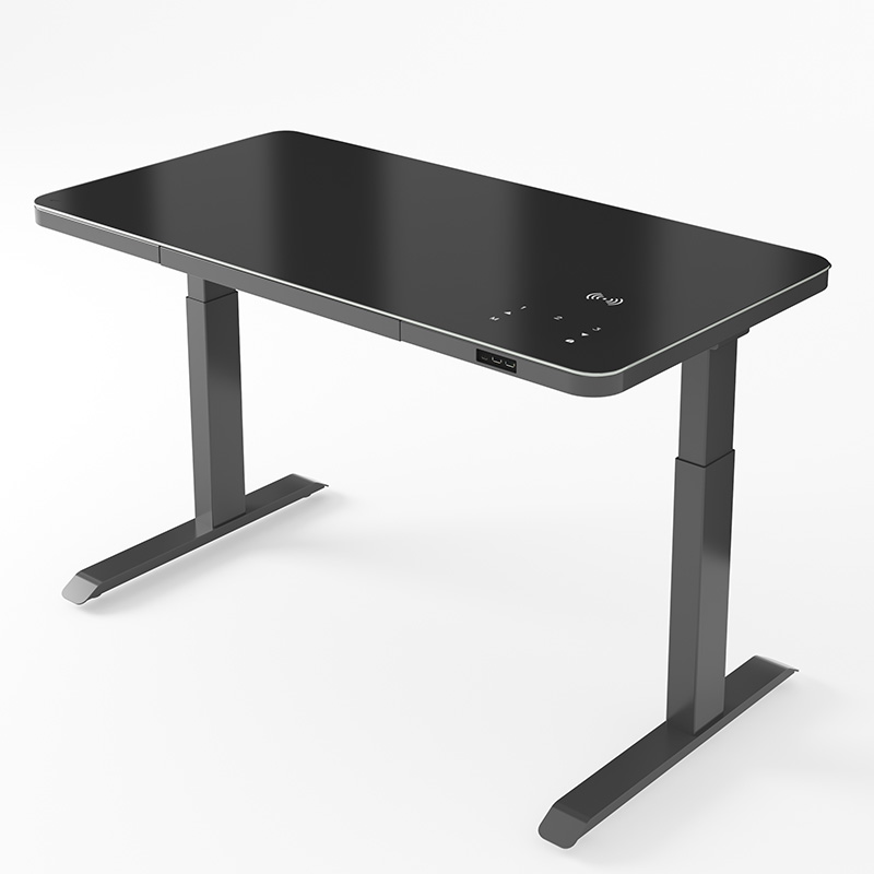 Ergonomisch omhoog Glass Smart Electric Lifting Desk