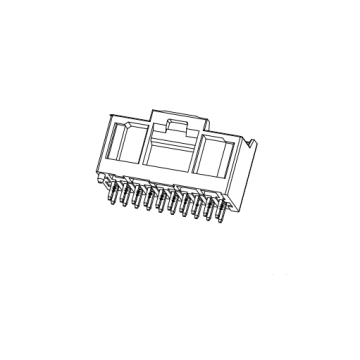 AWS2009-2XNP-X 2.00mm Pitch Straight Dip Dual Row Wafer