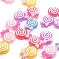 22mm Kaiwaii Lollipop Miniature Figurine Resin Cabochon For Home DIY Scrapbooking Craft Nail Art Decoration