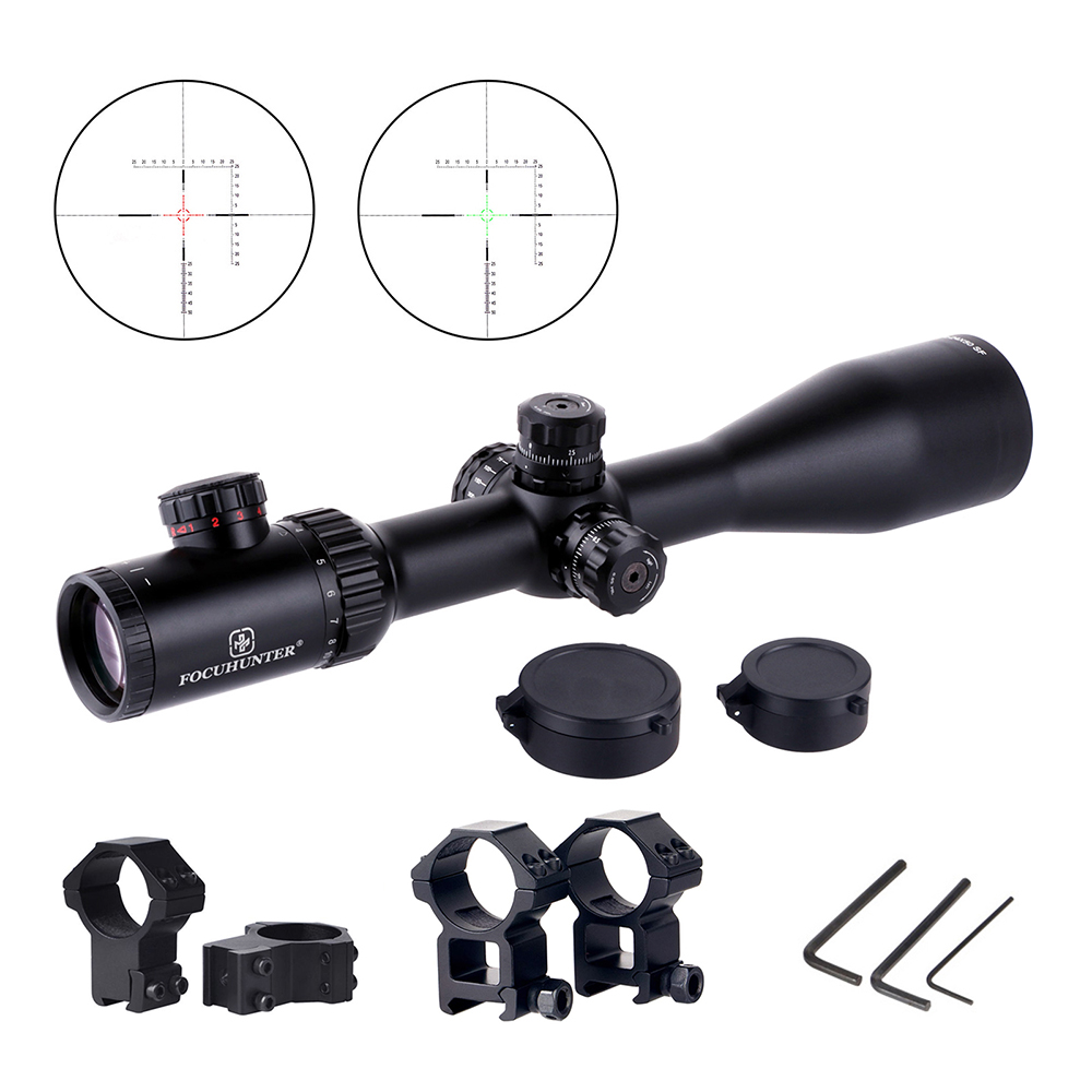 FOCUHUNTER 4-24x50 Riflescope with Red/green Reticle