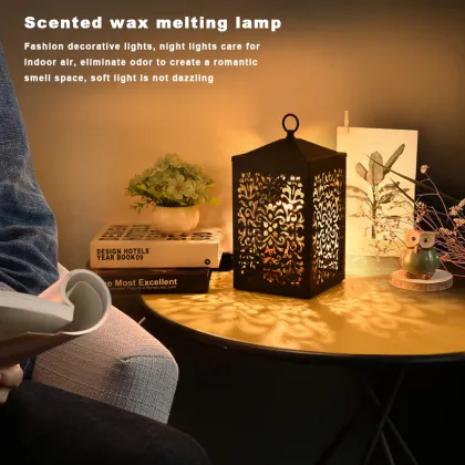 Luxury Night Light Wooden Candle Warmer for Yankee Candles