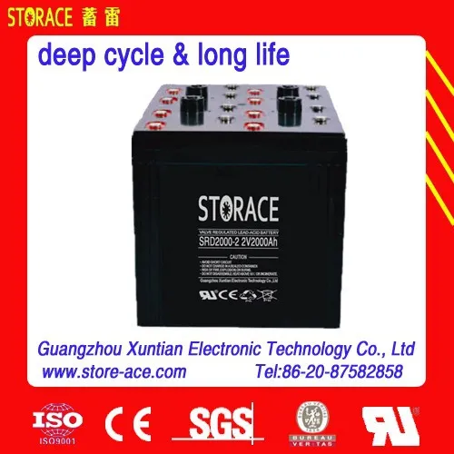 2v 2000ah battery for solar use (SRD2000-2)