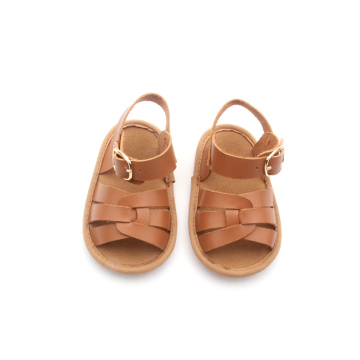Brown Newborn Baby Boy Sandals