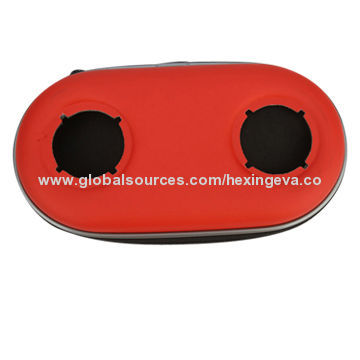 Waterproof outdoor use lightweight factory price red EVA speaker case