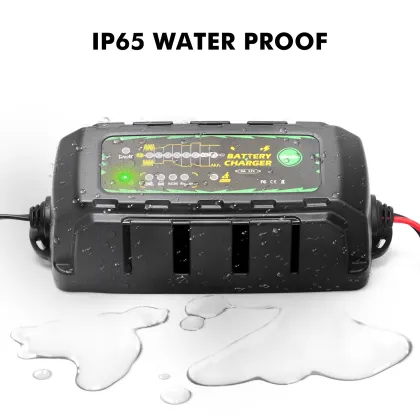 Intelligent 8-Stage Charger: Waterproof, Anti-Spontaneous Combustion, and Anti-Overcharge Management