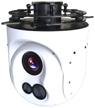 Thermal Imaging Gimbal Camera with Daylight Zoom, 1600m Laser Ranging, and Placement Tracking Function for UAVs