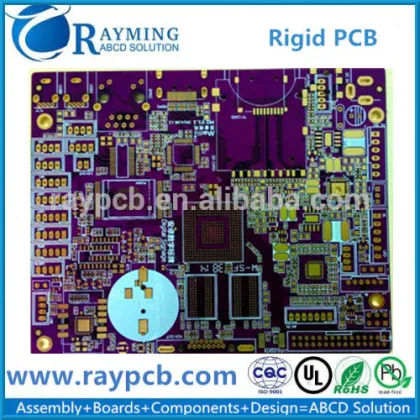 Rigid Printed Circuit Board For home Theater,Purple Soldermask pcb