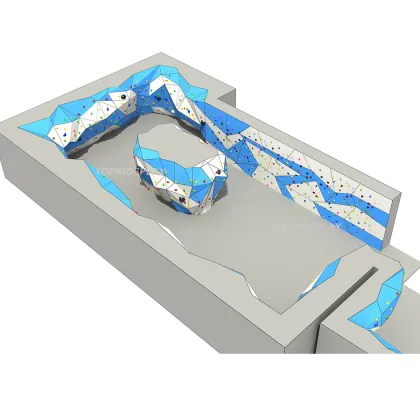 TOPKIDSPLAY Creative Indoor Playground Rock Climbing Walls Equipment for Climbing Gym