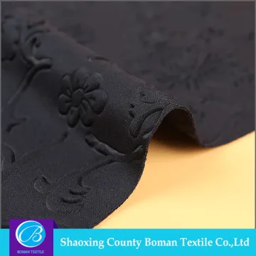 China Manufacturer Elegant Knitted embossed stretch fabrics
