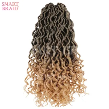 24strands 20" Ombre Color Synthetic Braiding Hair Extention Crochet Braids Hair Synthetic Faux Locs Crochet Braids Hair