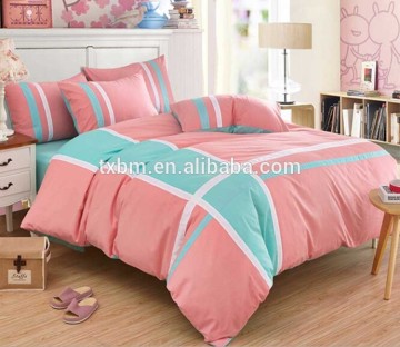 wholesales new solid color cheap 100% cotton bedding set 2015