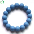 Custom Silicone Bead Bracelet/ Bead Wristband for Gift