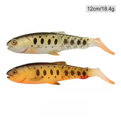 Wholesale Black Bass Lures: Artificial Shad Bait Soft Vibration Grub & Crazy Minnow