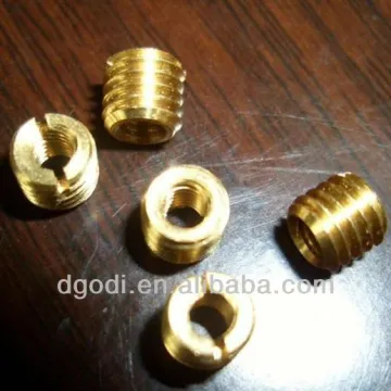types of brass threaded inserts for metal