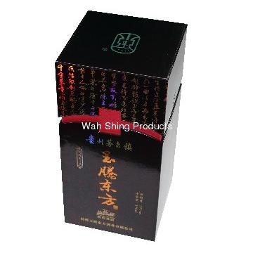 Elegant chipboard wine box