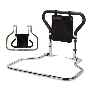 Medical Adjustable Bed Rails with Storage Pocket and Hand Assist Bar for Seniors