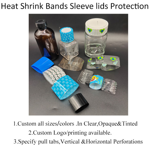Custom Clear Shrink Cap Seals