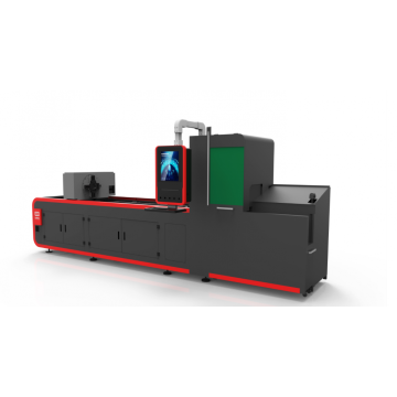 Máquina de corte a laser de fibra e tubo de metal