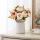 Bouquet de pivoine de soie avec vase en céramique