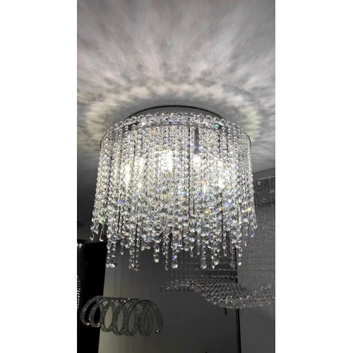 Modern Chandelier lighting low ceiling beads chain luxury lighting crystal chandelier