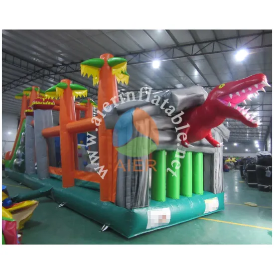 2016 Aier dragon inflatable obstacles/inflatable jumping and running sport land