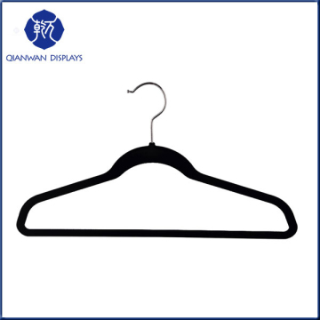 Alibaba shop metal hook black indoor cloth hanger folcked for drying garment