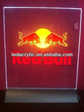 RED BULL ENERGY DRINK LED LIGHTED ACRYLIC SIGN