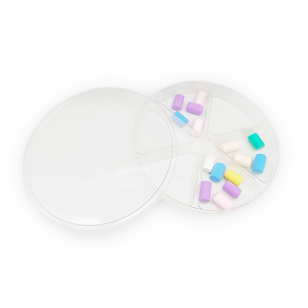 Pet Nuts Round 6 Compartment Blister Tray