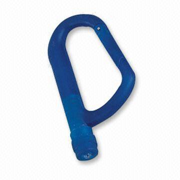 الألومنيوم Carabiner الخفيفة مع هوك سبائك، قياس 5 × 9 سم