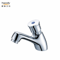 Hand Press Self Closing Delay Action Pillar Faucet