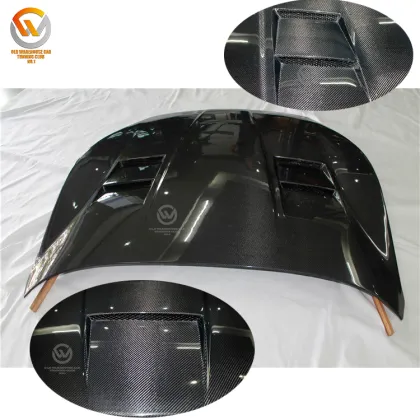 DMC Style Carbon Fiber Engine Hood Cover for Maserati GranTurismo Convertible Coupe 2008-2014