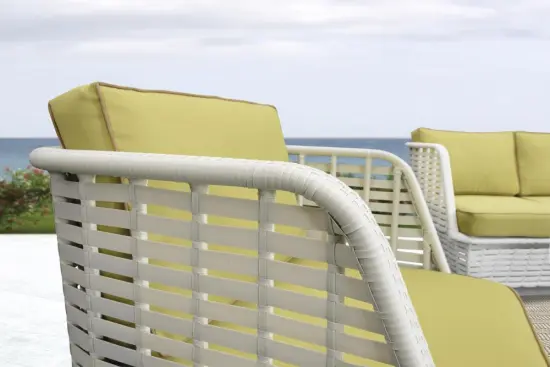 White Rattan Outdoor Furniture Restaurant Furniture