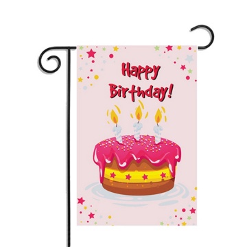 high quality Happy birthday decoration garden flag