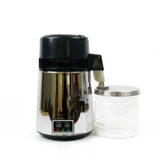 750W 4L Water Distiller with Filter Purifier in 304 Stainless Steel for Medical and Home Use