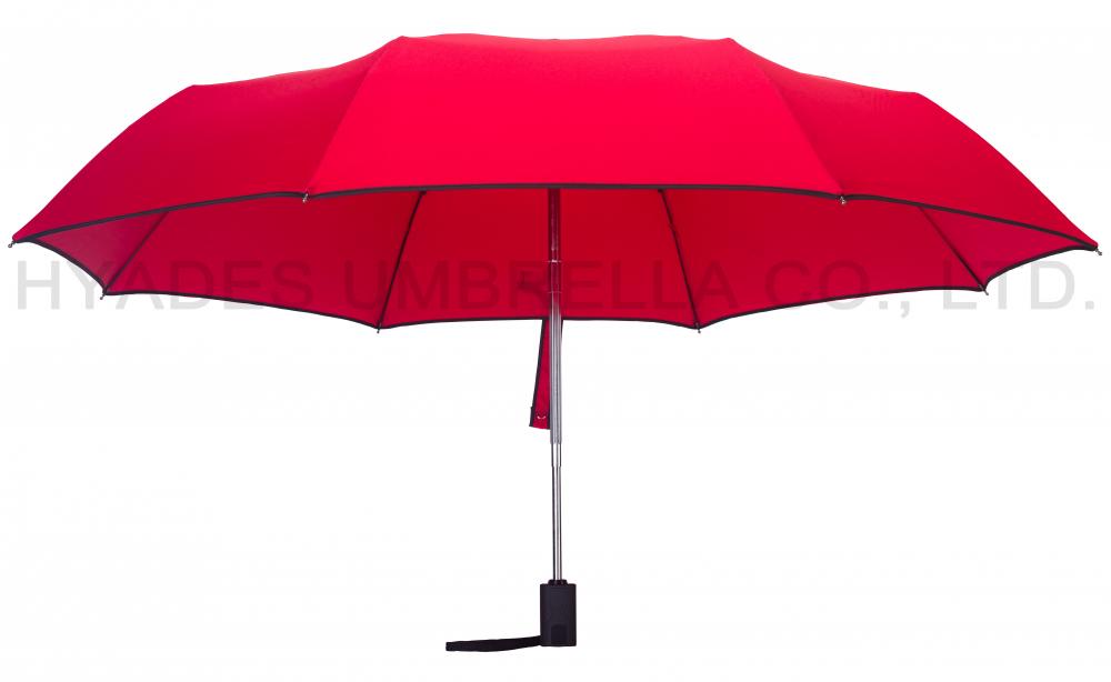 Parapluie pliant solide coupe-vent uni 3 couleurs