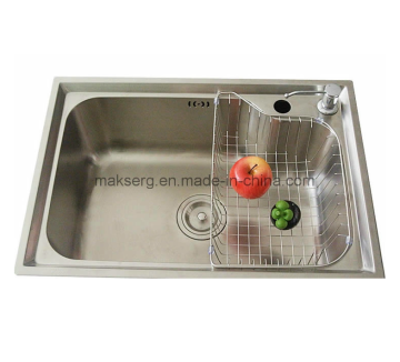 Fregadero de 1 lavabo fabricado en acero inoxidable