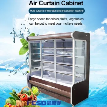 Versatile Customized Wind Curtain Display Cabinet for Sale