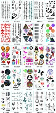 temporary tattoo sticker fashion body sticker