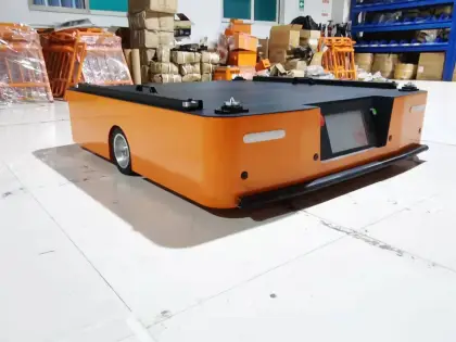 Intelligent QR Code Navigation AGV Robot for Material Handling in Warehouses