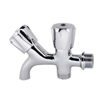 GUIDA625017: Outlet katup dual-ganda-ganda berkualitas tinggi dipoles katup chrome untuk kamar mandi dan aplikasi dapur