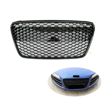 Honeycomb Mesh Grille Front Bumper Grille RS Style for Audi R8 2007-2013