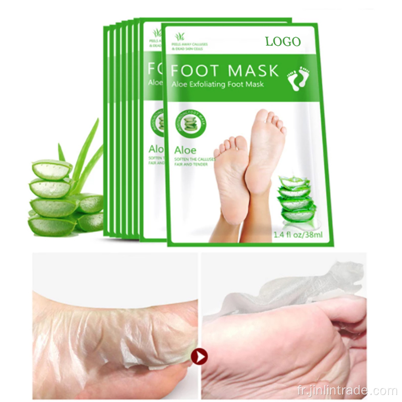 Chaussettes de masque de pied exfoliant Pédicure Foot Soins