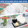 dish rack drainer with tray