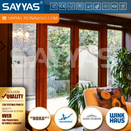 solid wood french window