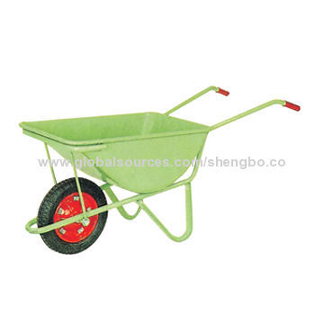 Wheelbarrow with high quality and competitive price, 10,000pcs per month, steel tray, garden tool