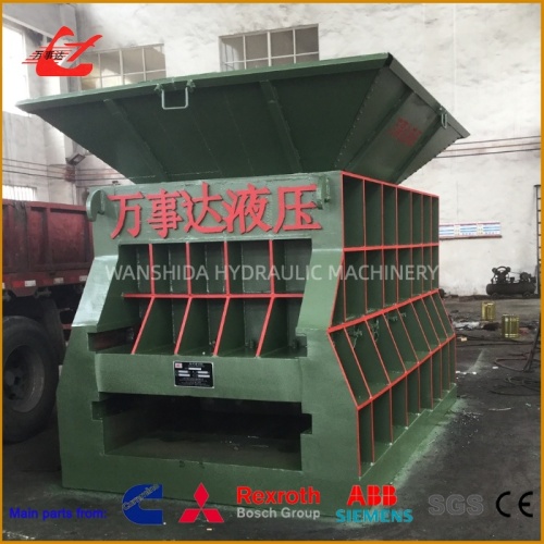 Cisalhamento de metal de contêineres portáteis para corte grande de sucata