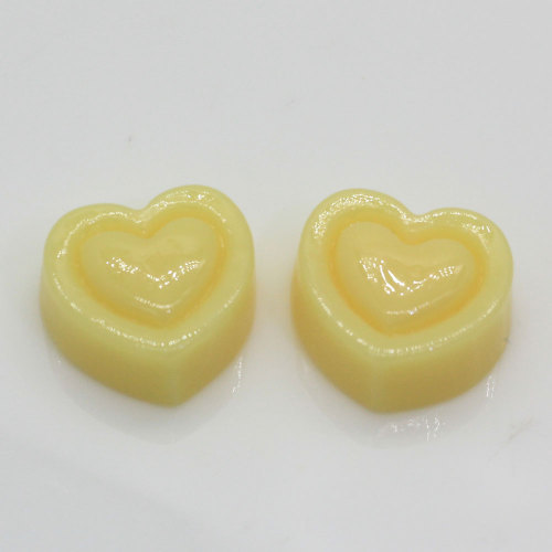 Heart Shaped Candy Dessert Mini Resin Cabochon 100pcs For Handmade Craftwork Decor Beads Slime Phone Ornaments