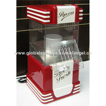 Electric popcorn maker, designed to make hot and fresh popcorn indoors by yourself